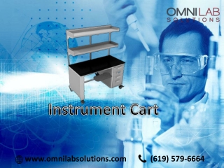 Instrument Cart for Mass Spectrometer Laboratory - OMNI Lab Solutions