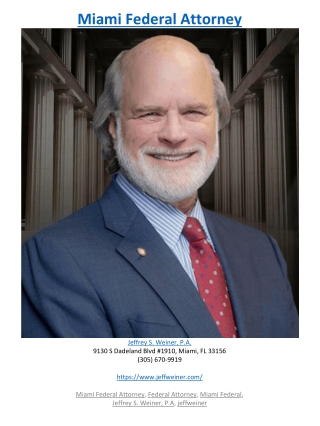 Miami Federal Attorney