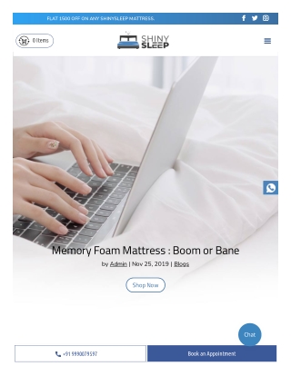 Memory Foam Mattress : Boom or Bane - Shinysleep