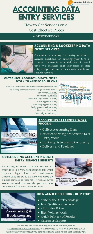 Accounting & Bookkeeping Data Entry Services