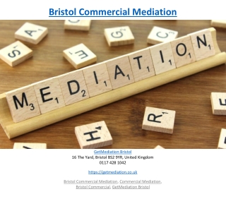 Bristol Commercial Mediation