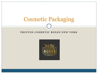 Cosmetic Packaging boxes