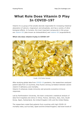 What Role Does Vitamin D Play In COVID-19?