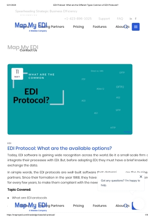 What are EDI protocols