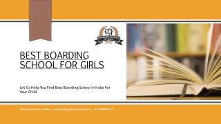 List of top Boarding Schools for Girls in India