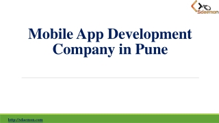 Sdaemon Infotech is the Best Mobile App Development Company in Pune
