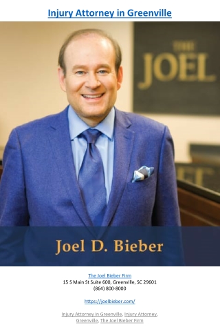 Injury Attorney in Greenville