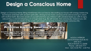 Design a Conscious Home