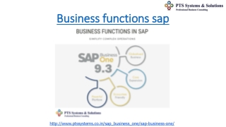 business functions sap