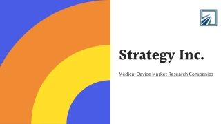 Strategy Inc. - Medical Device Consulting Firms