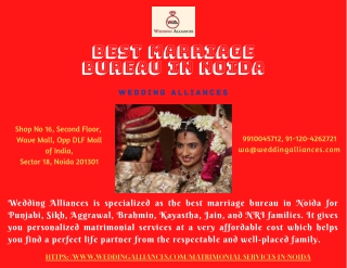 Look The Best Marriage Bureau in Noida