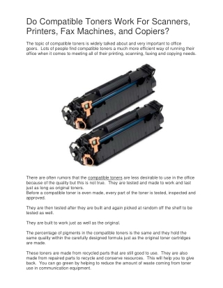 What's The Difference Between A Refurbished Copier And A Used Copier?