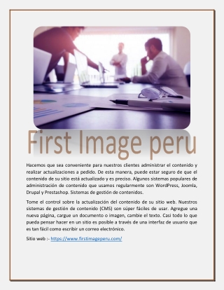Desarrollo Web Perú |-( firstimageperu.com )