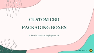 Custom Printed CBD Boxes