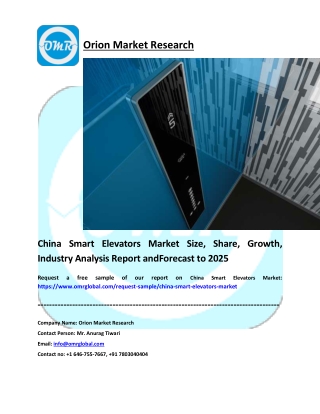 China Smart Elevators Market pdf