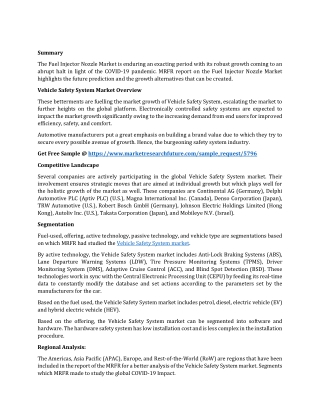 Vehicle Safety System Market