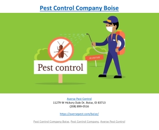 Pest Control Company Boise