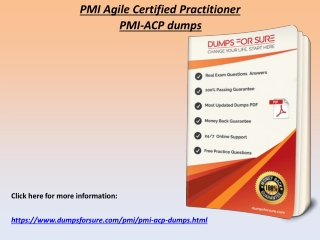 PMI-ACP Exam Dumps, Real PMI PMI-ACP Exam Questions - DumpsforSure