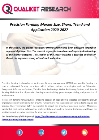 Global Precision Farming Market Size,Share, Trend,growth and Application  2019-2025