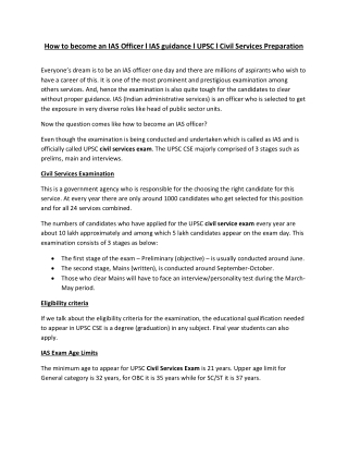 How to become an IAS Officer l IAS guidance l UPSC l Civil Services Preparation