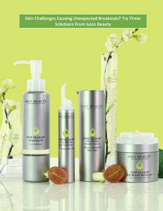 Skin Challenges Causing Unexpected Breakouts? Try These Solutions From Juice Beauty