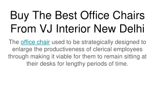 Best Office Chair