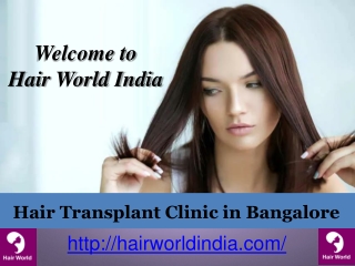 Hair Transplant Clinic in Bangalore