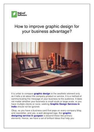 How to improve graphic design for your business advantage?