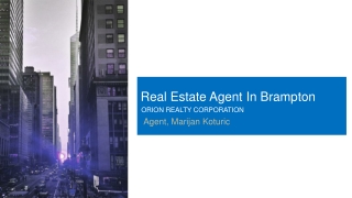 Marijan Koturic, One of The Best Real Estate Agent In Brampton