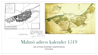 Adresskalender från Malmö årgång 1519