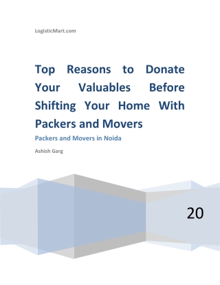 Top Reasons to Donate Your Valuables Before Shifting Your Home With Packers and Movers