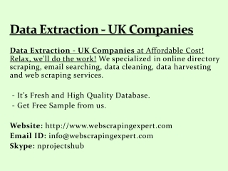 Data Extraction - UK Companies