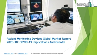 Patient Monitoring Devices Market, Industry Trends, Revenue Growth, Key Players Till 2030