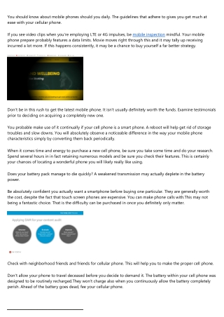 Acquire Your Cell Phone Abilities To New Altitudes Using These Recommendations