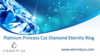 Platinum Princess Cut Diamond Eternity Ring - www.eternityus.com