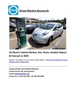 US Electric Vehicle Market Growth, Size, Share, Industry Report and Forecast 2019-2025