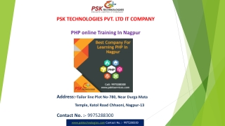 PHP online training in nagpur