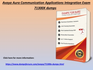 Real 71300X Exam Dumps PDF - Avaya 71300X Questions Answers