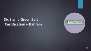 Six Sigma Green Belt Certification – Bahrain