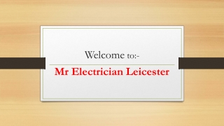 Looking for Electrician in Leicester