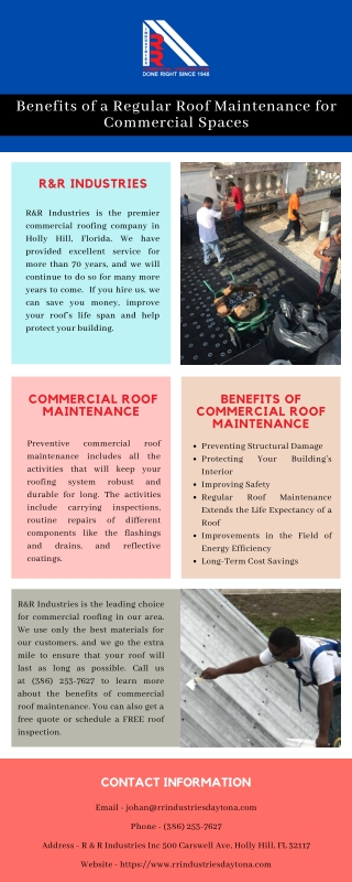 Benefits of a Regular Roof Maintenance for Commercial Spaces