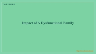 Impact of A Dysfunctional Family