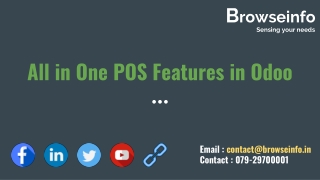 All in One POS Features in Odoo