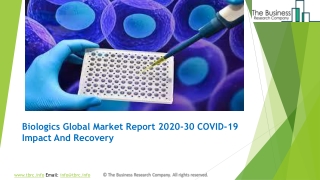 Biologics Market 2020 Worldwide Industry Analysis And New Market Opportunities
