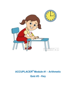 ACC Quiz #3 - Unit 1 - Key