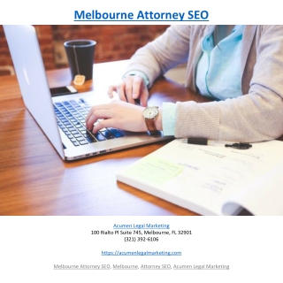 Melbourne Attorney SEO