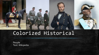 Colorized Historical Persons