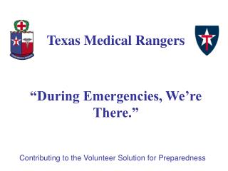 Contributing to the Volunteer Solution for Preparedness