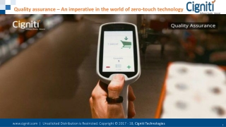 Quality assurance – An imperative in the world of zero-touch technology