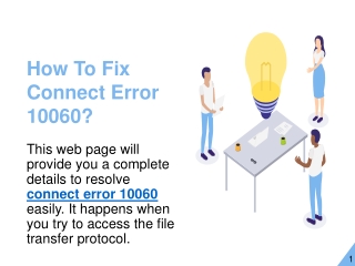How To Fix Connect Error 10060?